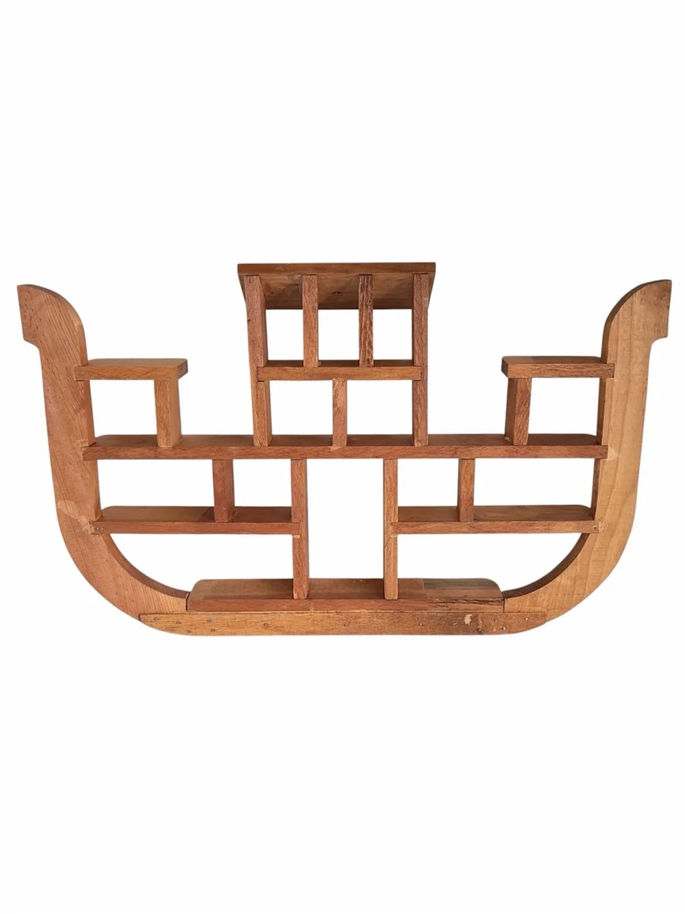 Vintage Noah’s Ark Wooden Wall Shelf Curio Display Shelf 22” Wide Nursery Decor